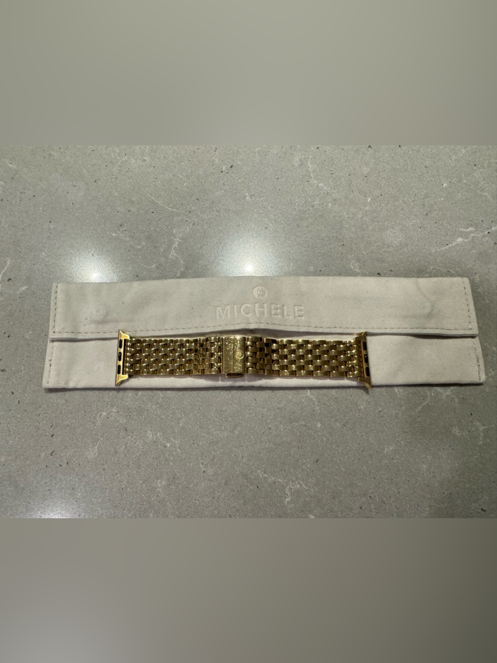Michele 18k Gold Plated Stainless Steel Bracelet for Apple Watch